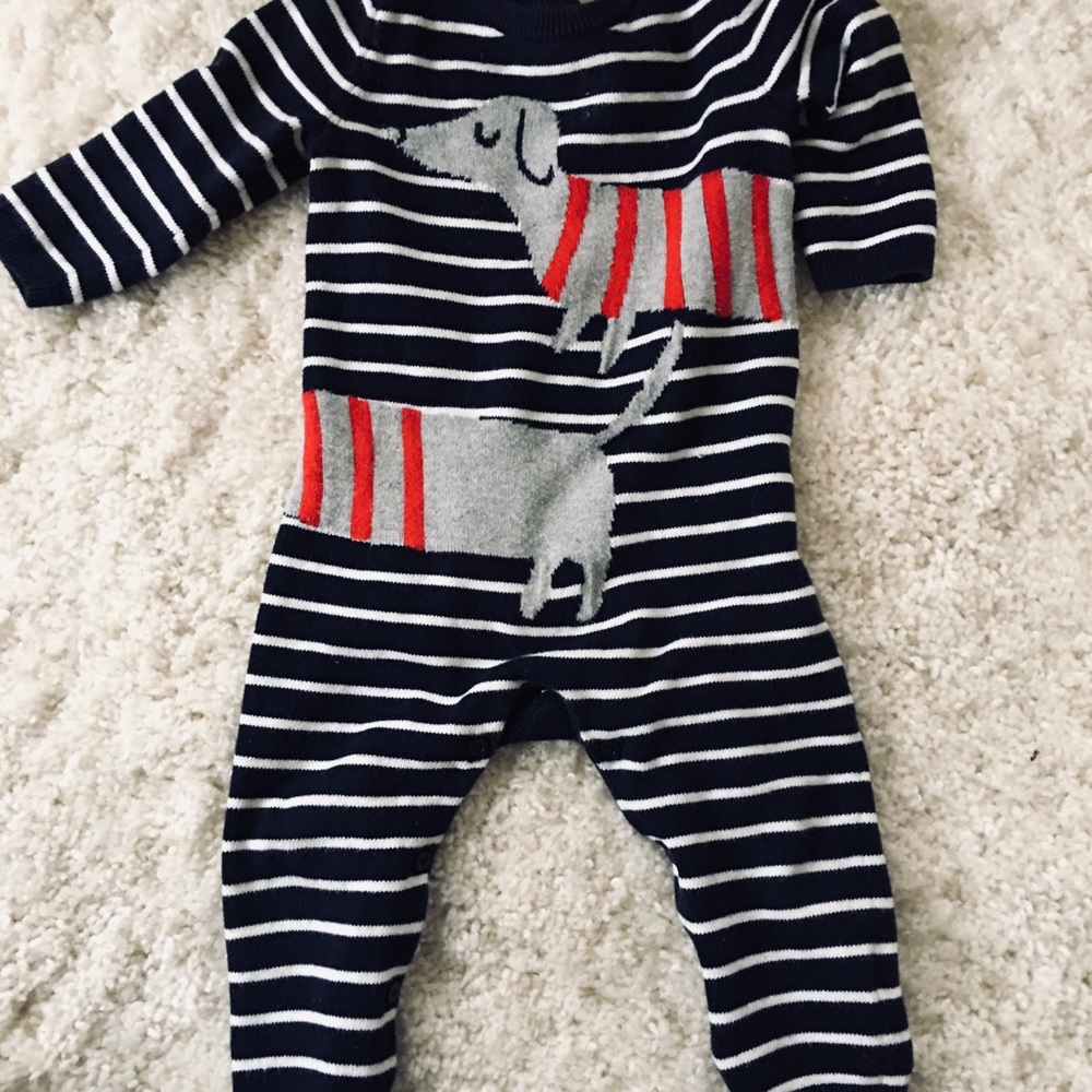 Baby Gap one piece knit outfit